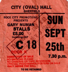 Sheffield Ticket